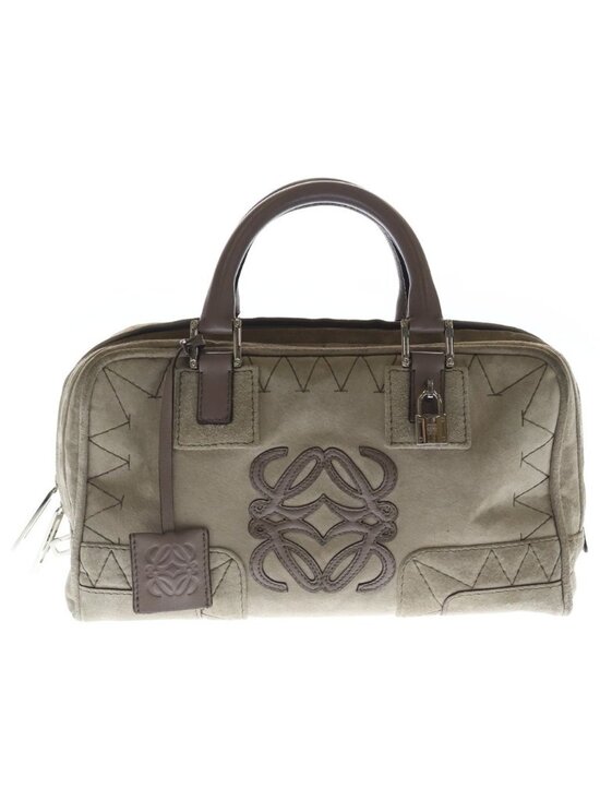 Loewe Handbags - ★SOLD★ Loewe Amazona 28 Gray Suede Leather Handbag